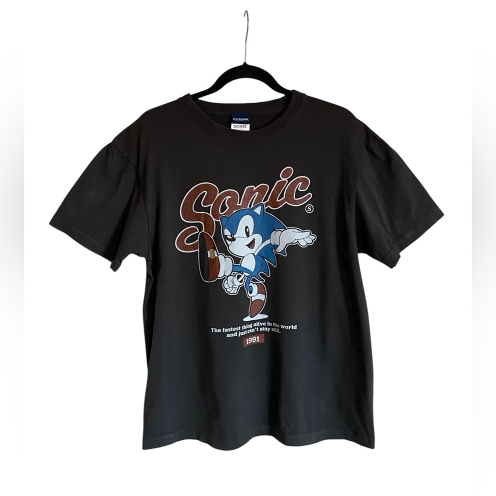 Women’s COSPA SONIC THE HEDGEHOG Short Sleeve T-Shirt Top Size L